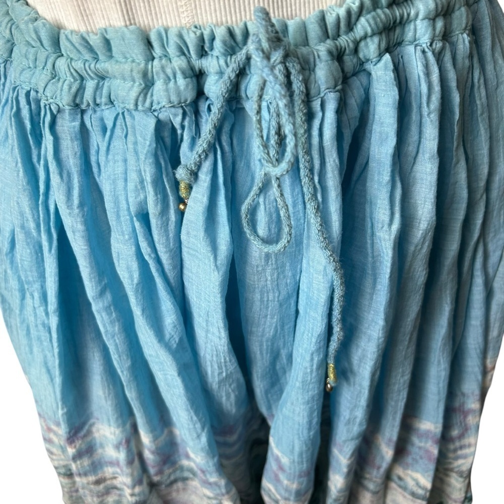 Vintage circle crinkle skirt penguin ocean pattern Large Cotton Zero brand - Picture 5 of 8